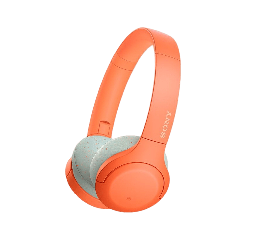 orange sony headphone