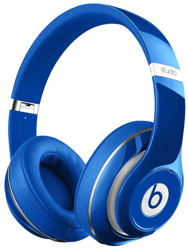 blue studio headphone